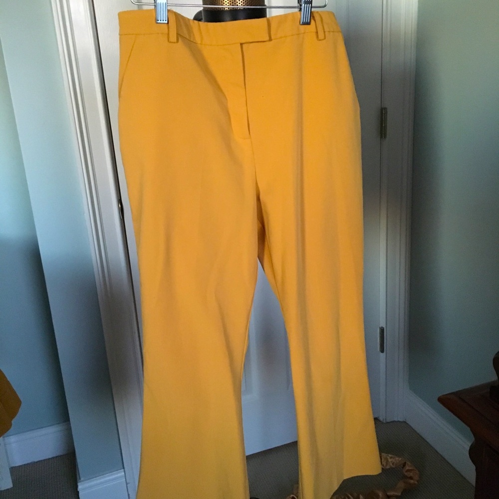 TopShop Mustard yellow flare pants US size 10